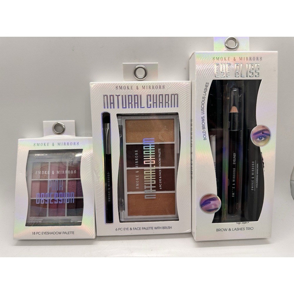 Smoke & Mirrors Makeup Bundle Pink Obsession Natural Charm Eye‎ Bliss
